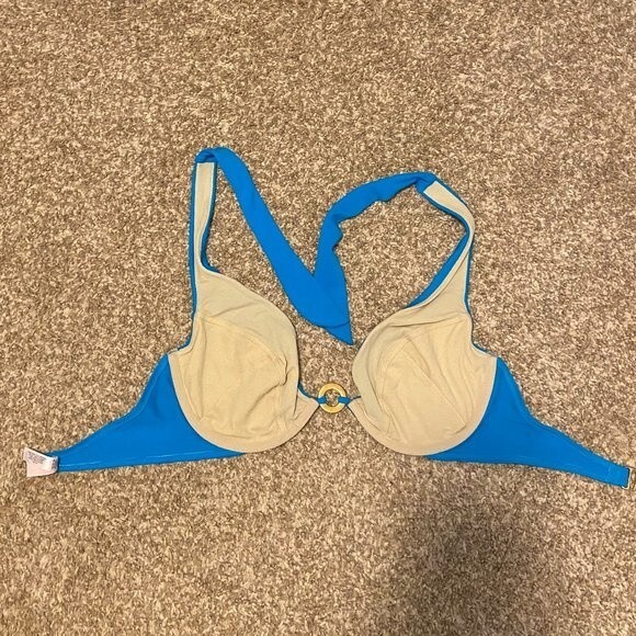 Victoria Secret 2 Piece Bikini Halter Tie Womens Swimsuit Size M - Picture 3 of 9